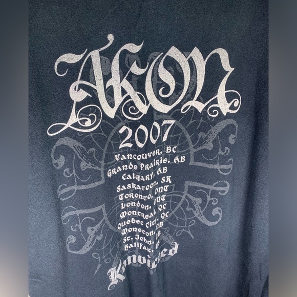 Vintage 2007 akon Canadian tour shirt - Picture 6 of 7